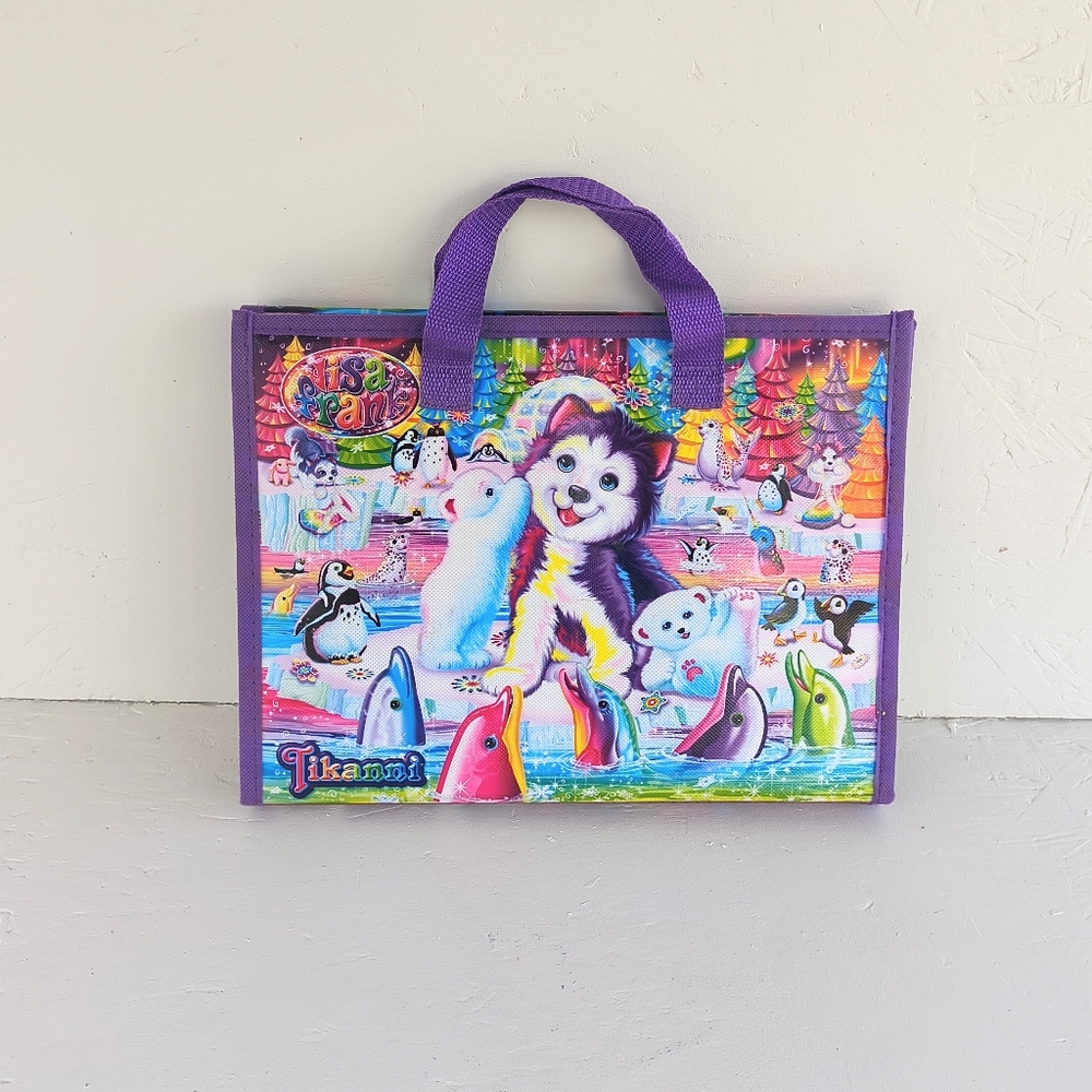 LISA FRANK Tikanni Trifold Portfolio Folder 2022 Sticker Storage Book Colorful